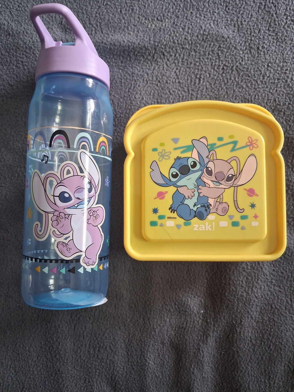 Disney Lilo & Stitch Kids Water Bottle and Snack Box